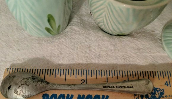 Beswick Wayside Cruet set 1930's pepper salt mustard base Nevada Silver d&a UK - Picture 6 of 12